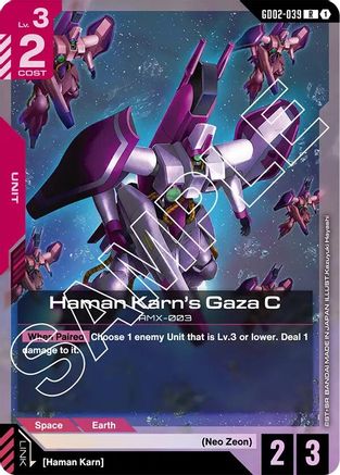 Image of Haman Karn's Gaza C (GD02-039) - Dual Impact Holofoil