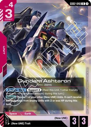 Image of Gundam Ashtaron (GD02-040) - Dual Impact Holofoil