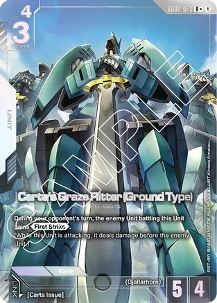 Image of Carta's Graze Ritter (Ground Type) (R+) (GD02-073) - Dual Impact Holofoil