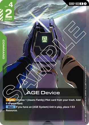 Image of AGE Device (GD02-103) - Dual Impact Holofoil