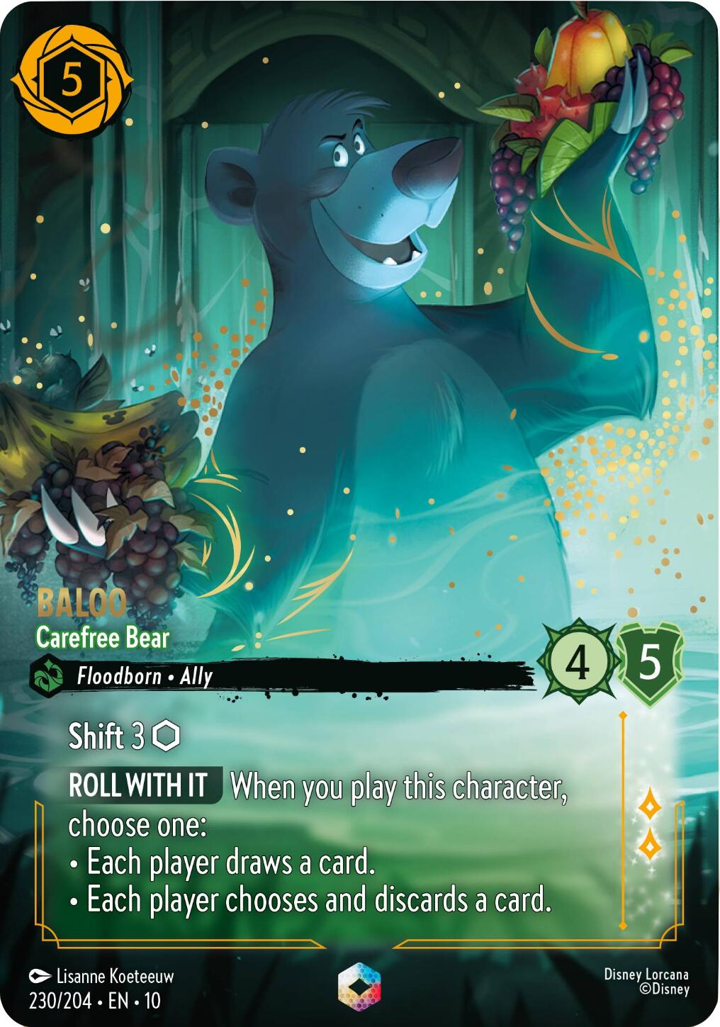 Image of Baloo - Carefree Bear (Enchanted) (230/204) [Whispers in the Well]