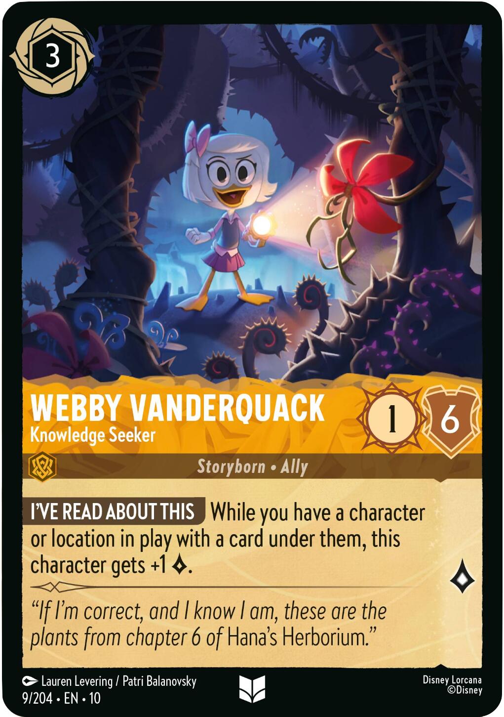 Image of Webby Vanderquack - Knowledge Seeker (9/204) [Whispers in the Well]