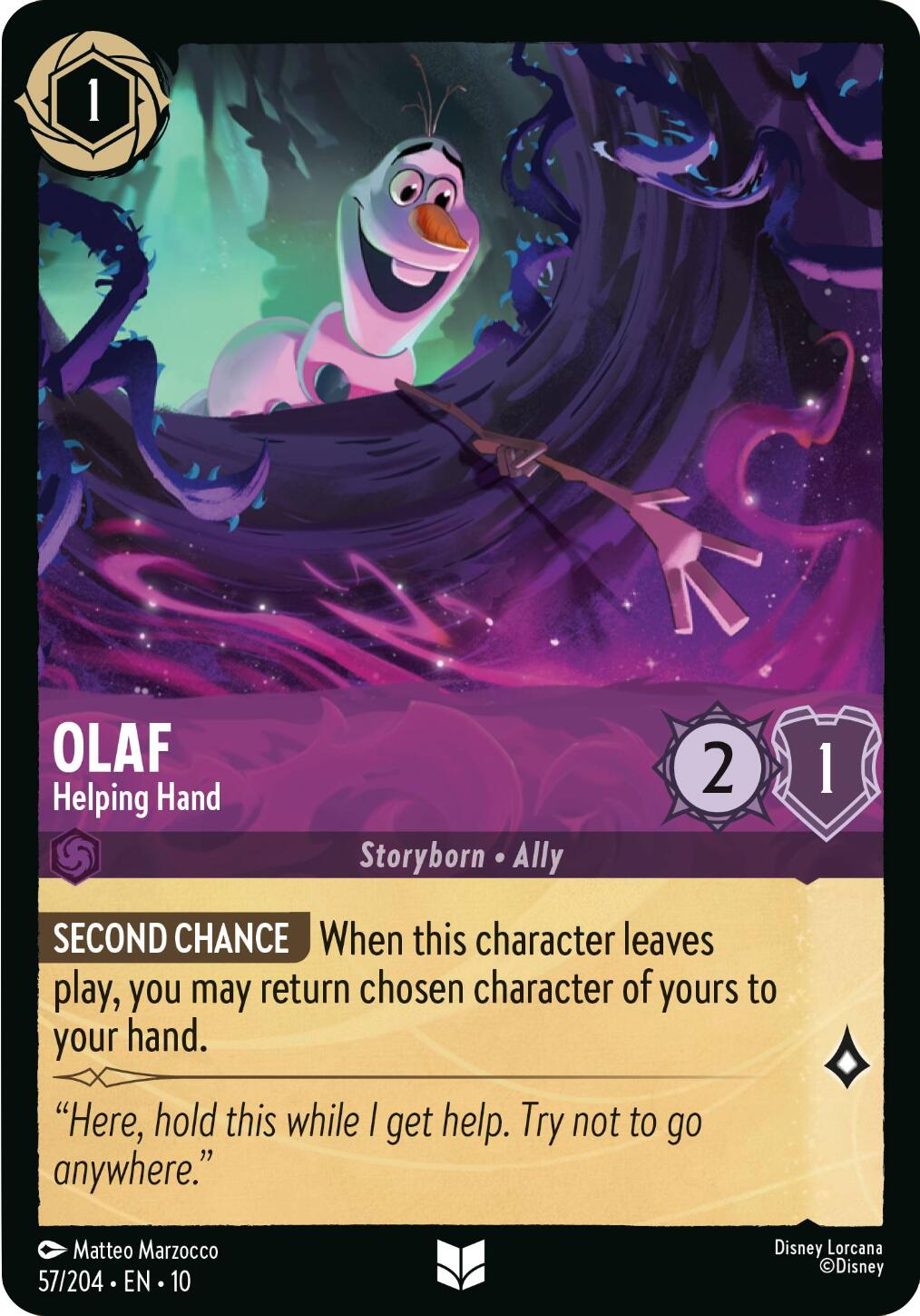 Image of Olaf - Helping Hand (57/204) [Whispers in the Well]