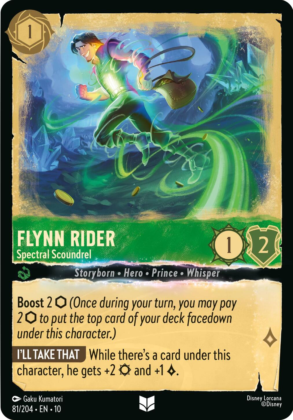 Image of Flynn Rider - Spectral Scoundrel (81/204) [Whispers in the Well]