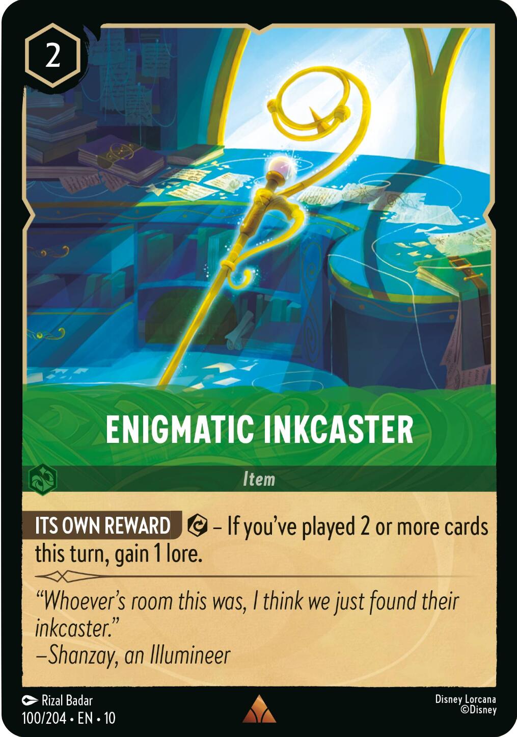 Image of Enigmatic Inkcaster (100/204) [Whispers in the Well]
