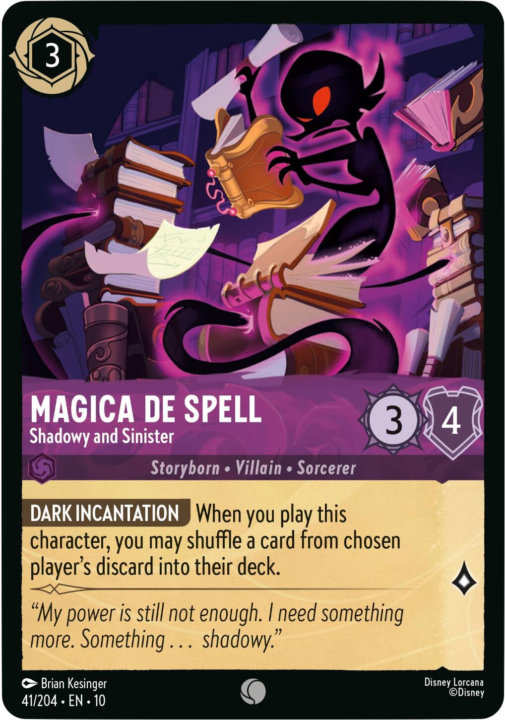 Image of Magica De Spell - Shadowy and Sinister (41/204) [Whispers in the Well]