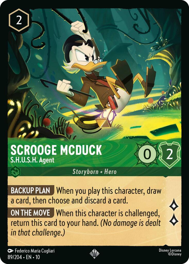 Image of Scrooge McDuck - S.H.U.S.H. Agent (89/204) [Whispers in the Well]