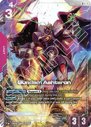 Image of Gundam Ashtaron (R+) (GD02-040) - Dual Impact Holofoil