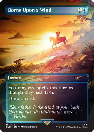 Image of Borne Upon a Wind (Rainbow Foil) (SLD-2228) - Secret Lair Drop Series Foil
