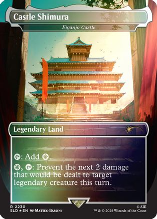 Image of Castle Shimura - Eiganjo Castle (Rainbow Foil) (SLD-2230) - Secret Lair Drop Series Foil