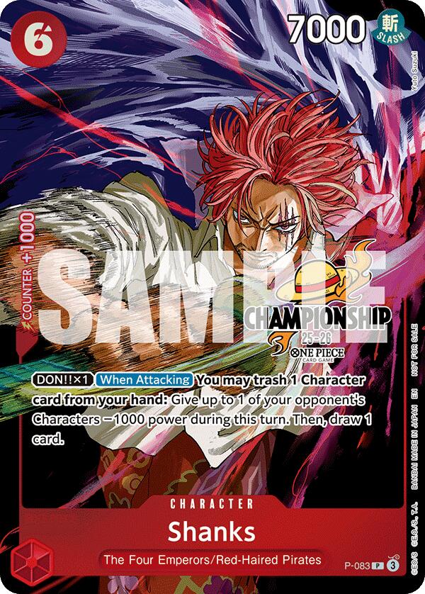 Image of Shanks (CS 25-26 Event Pack Finalist Ver.) [One Piece Promotion Cards]