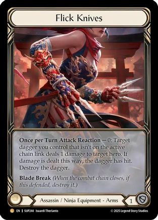 Image of Flick Knives (Extended Art) [SUP244] (Super Slam)  Rainbow Foil