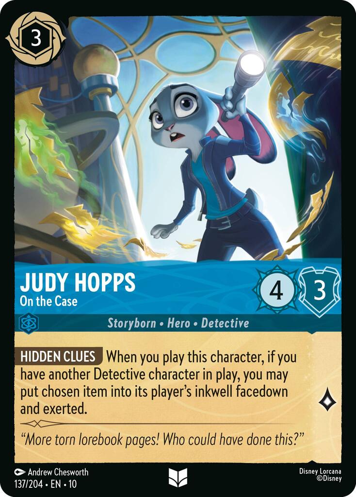Image of Judy Hopps - On the Case (137/204) [Whispers in the Well]