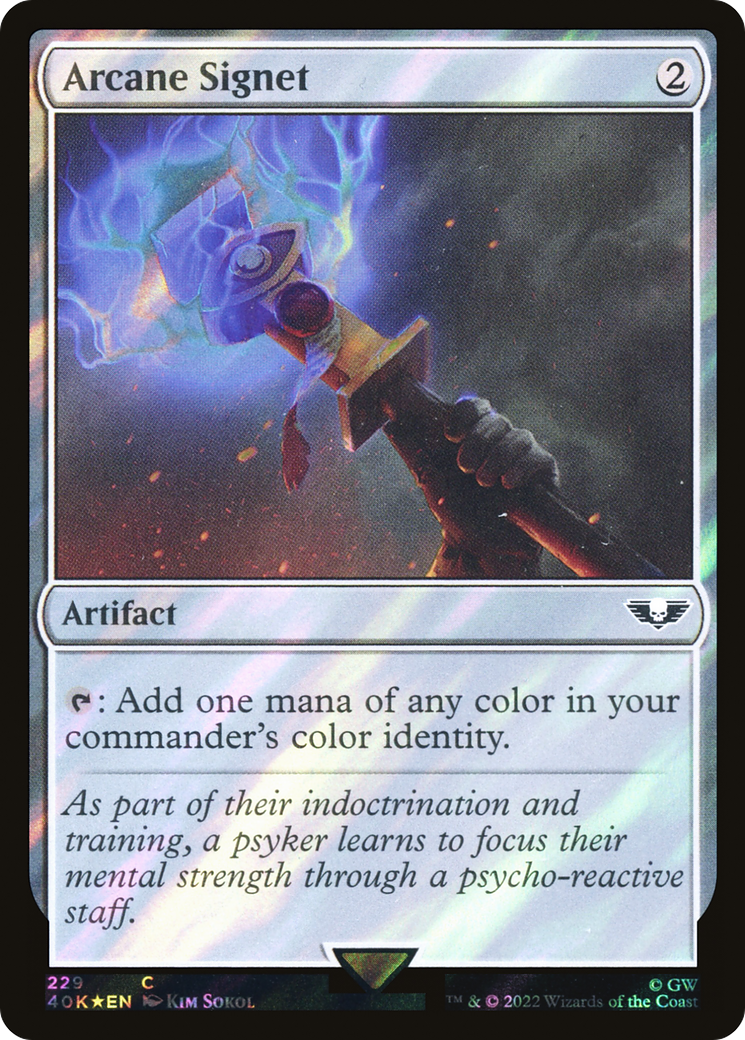 Image of Arcane Signet (229) (Surge Foil) [Warhammer 40,000]