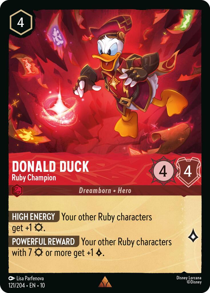 Image of Donald Duck - Ruby Champion (121/204) [Whispers in the Well]