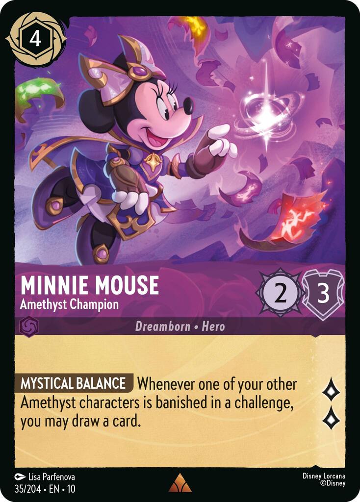 Image of Minnie Mouse - Amethyst Champion (35/204) [Whispers in the Well]