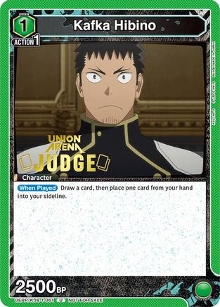 Image of Kafka Hibino (061) (Judge Pack) (UEPR/KJ8-1-061) - Union Arena Promotion Cards Foil