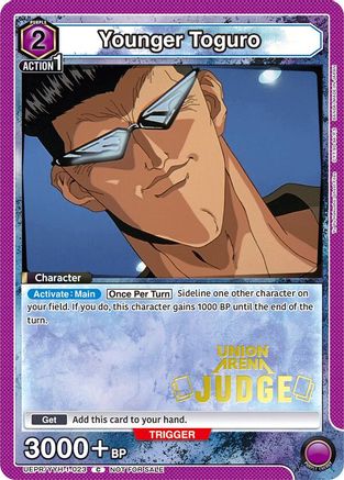 Image of Younger Toguro (023) (Judge Pack) (UEPR/YYH-1-023) - Union Arena Promotion Cards Foil
