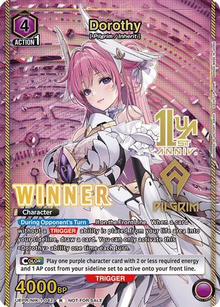 Image of Dorothy (Winner) (UEPR/NIK-1-042) - Union Arena Promotion Cards Foil