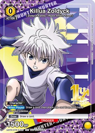 Image of Killua Zoldyck (027) (UEPR/HTR-2-027) - Union Arena Promotion Cards