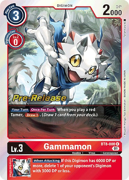 Image of Gammamon [BT8-008] [New Awakening Pre-Release Cards]
