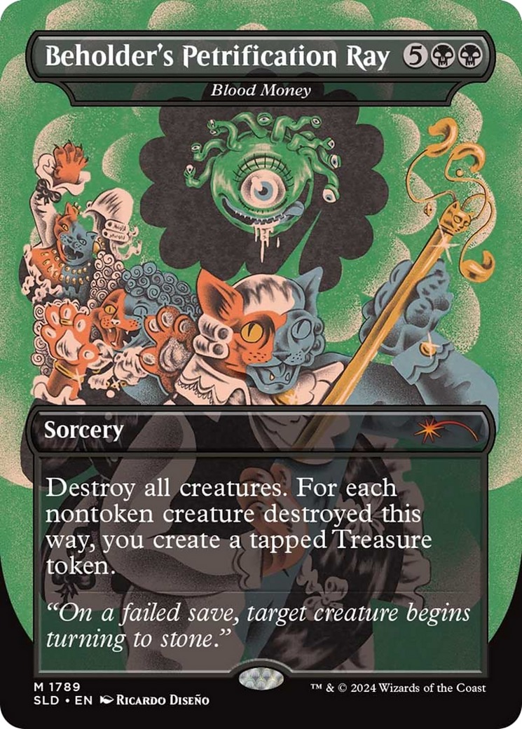 Image of Beholder's Petrification Ray - Blood Money [Secret Lair Drop Series]