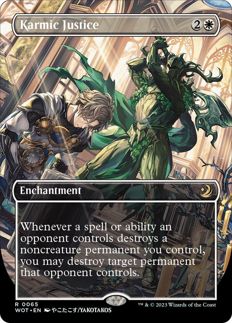 Image of Karmic Justice (Anime Borderless) [Wilds of Eldraine: Enchanting Tales]