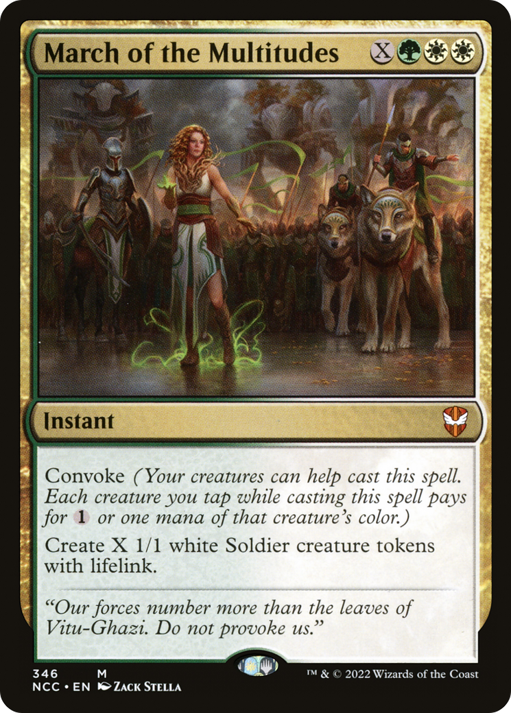 Image of March of the Multitudes [Streets of New Capenna Commander]