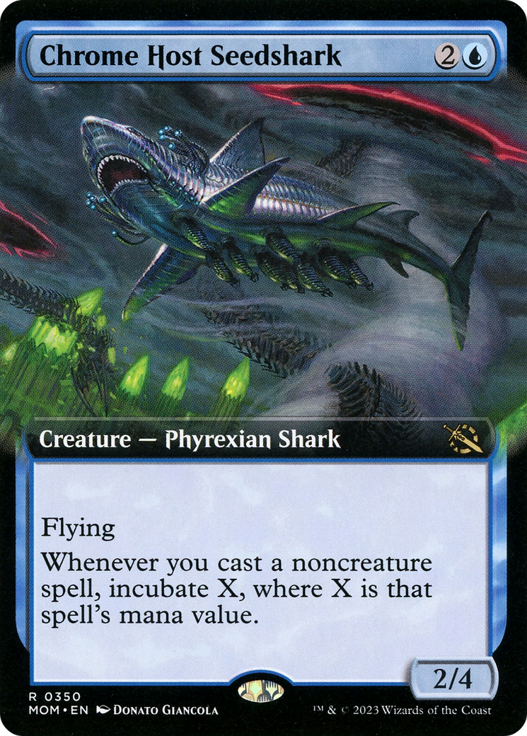 Image of Chrome Host Seedshark (Extended Art) [March of the Machine]