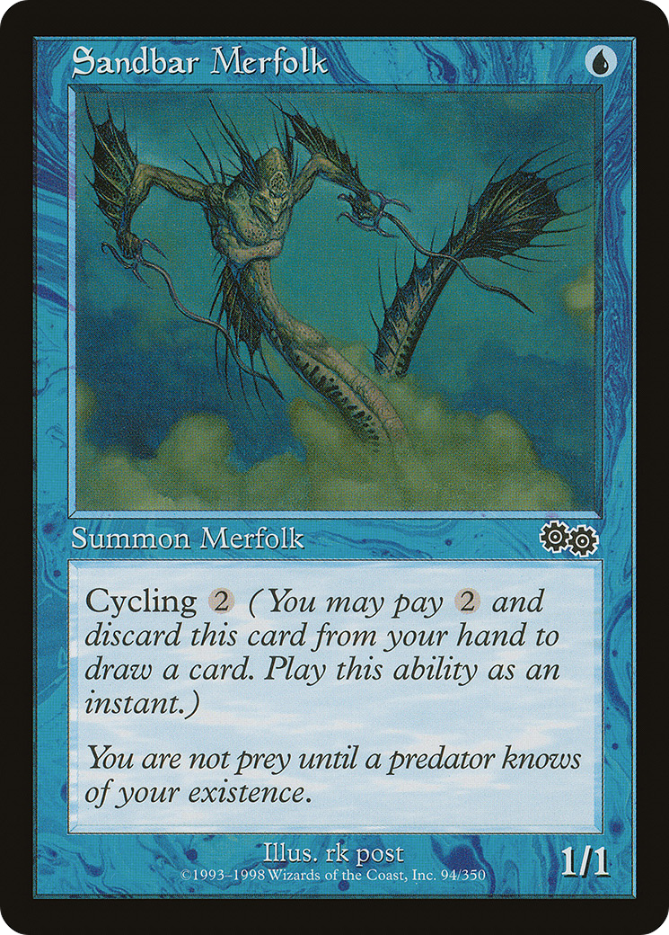 Image of Sandbar Merfolk [Urza's Saga]