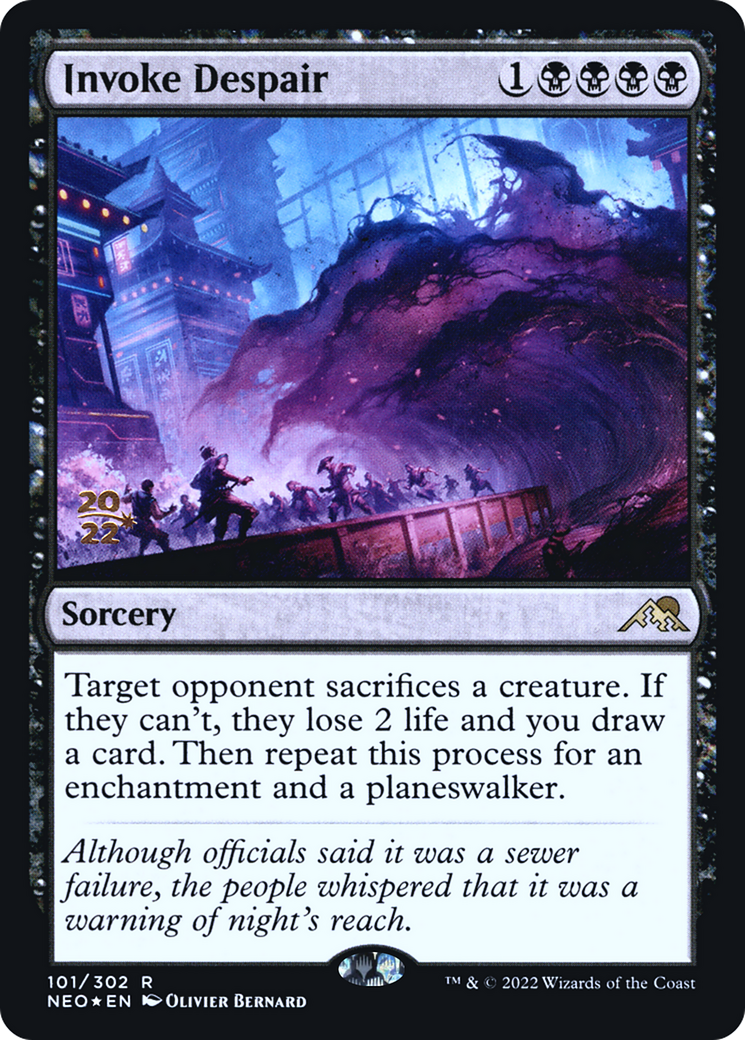 Image of Invoke Despair [Kamigawa: Neon Dynasty Prerelease Promos]