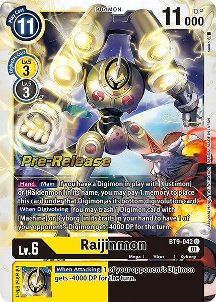 Image of Raijinmon [BT9-042] [X Record Pre-Release Promos]