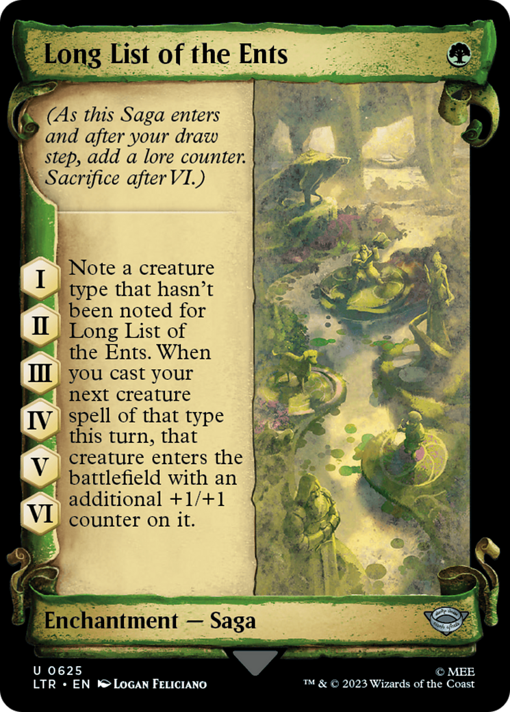 Image of Long List of the Ents [The Lord of the Rings: Tales of Middle-Earth Showcase Scrolls]