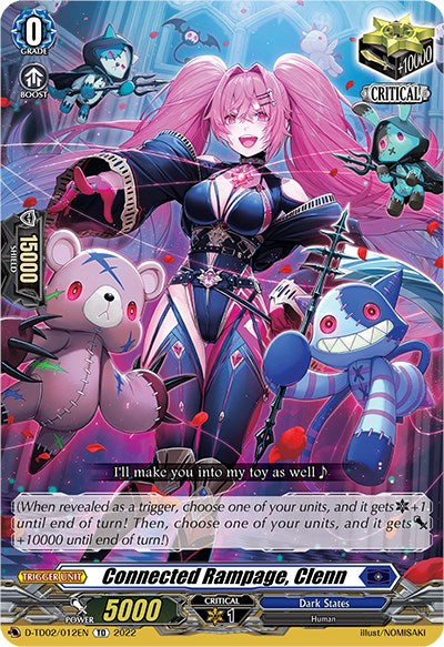 Image of Connected Rampage, Clenn (D-TD02/012EN) [Michiru Hazama -Demonic Jewel Dragon of the Four Flames-]