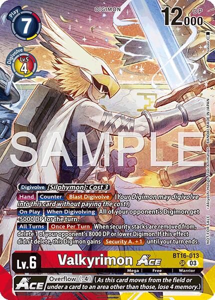 Image of Valkyrimon ACE (Participation) [Hackers' Slumber Release Event Cards]