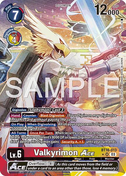 Image of Valkyrimon ACE (Winner) [Hackers' Slumber Release Event Cards]