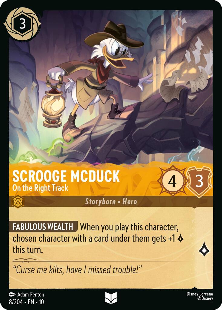 Image of Scrooge McDuck - On the Right Track (8/204) [Whispers in the Well]