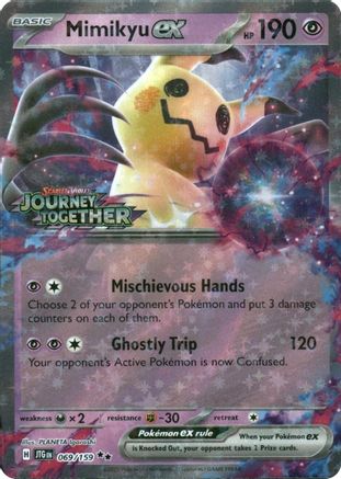 Image of Mimikyu ex (069/159) (Journey Together Stamped) [Miscellaneous Cards]