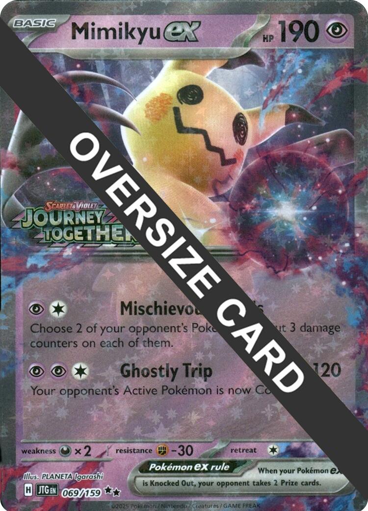 Image of Mimikyu ex (069/159) (Journey Together Stamped) (Jumbo Card) [Miscellaneous Cards]