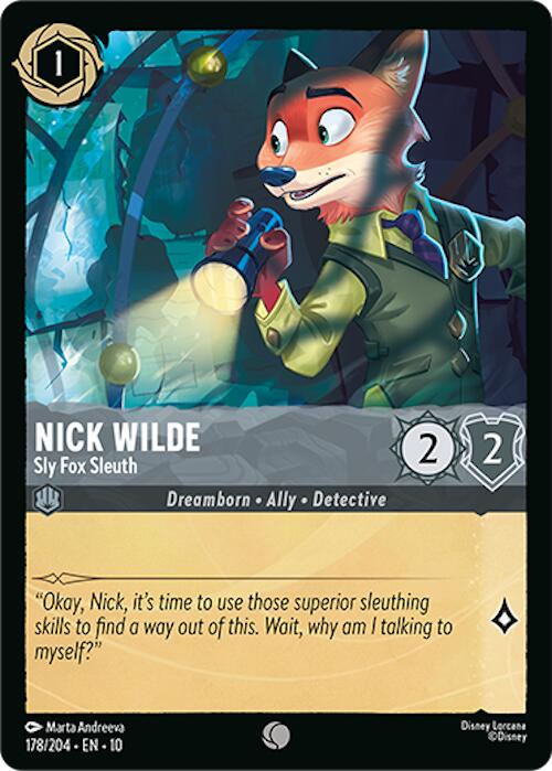 Image of Nick Wilde - Sly Fox Sleuth (178/204) [Whispers in the Well]