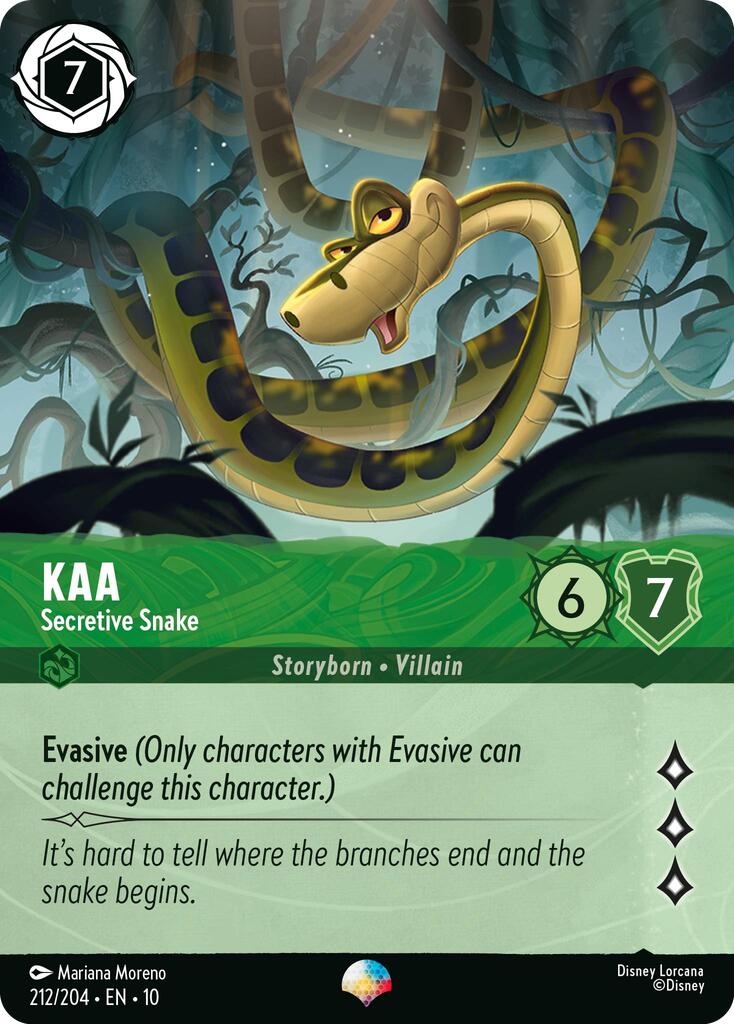 Image of Kaa - Secretive Snake (Epic) (212/204) [Whispers in the Well]