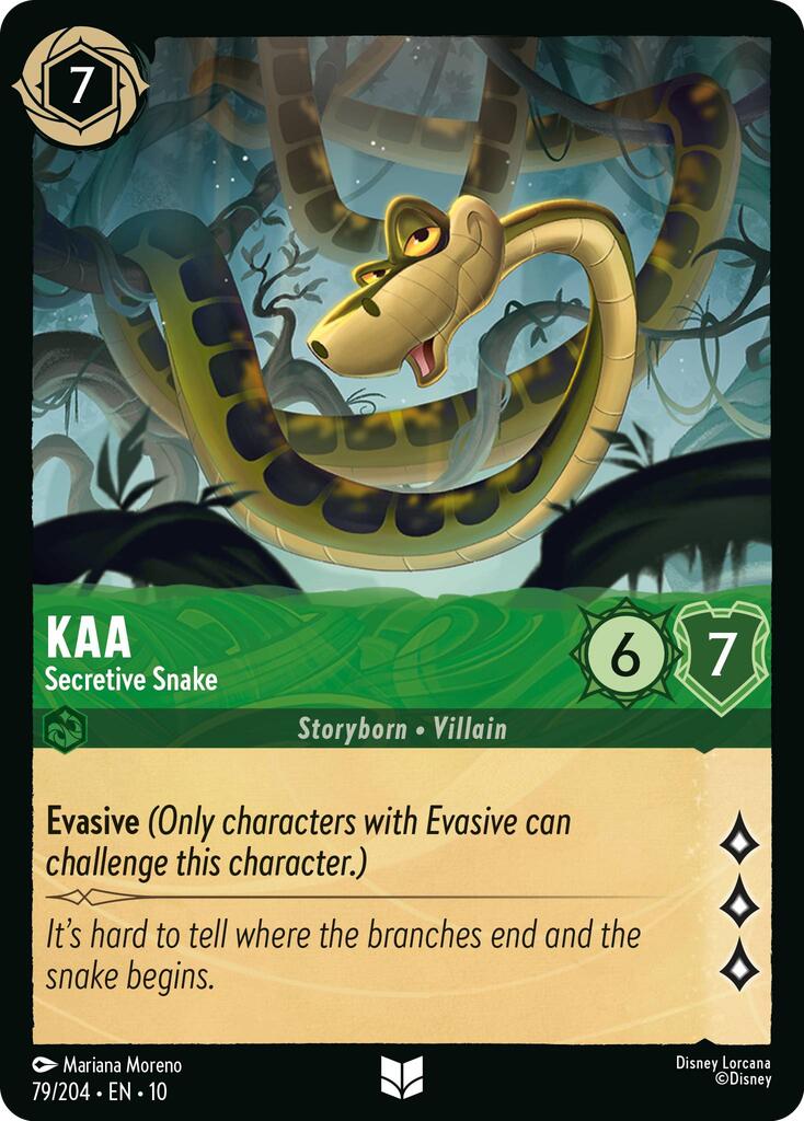 Image of Kaa - Secretive Snake (79/204) [Whispers in the Well]