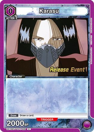 Image of Karasu (006) (UE13BT/YYH-1-006) - UE13BT Yu Yu Hakusho Ghost Files Release Event Cards