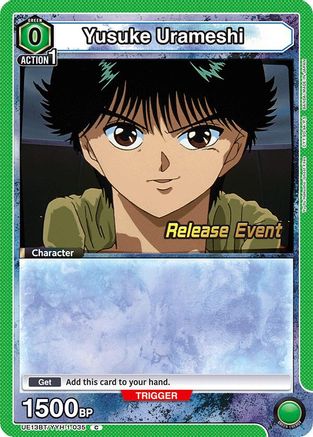 Image of Yusuke Urameshi (035) (UE13BT/YYH-1-035) - UE13BT Yu Yu Hakusho Ghost Files Release Event Cards