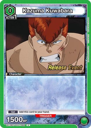 Image of Kazuma Kuwabara (040) (UE13BT/YYH-1-040) - UE13BT Yu Yu Hakusho Ghost Files Release Event Cards