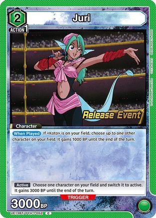 Image of Juri (UE13BT/YYH-1-052) - UE13BT Yu Yu Hakusho Ghost Files Release Event Cards