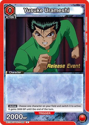 Image of Yusuke Urameshi (068) (UE13BT/YYH-1-068) - UE13BT Yu Yu Hakusho Ghost Files Release Event Cards