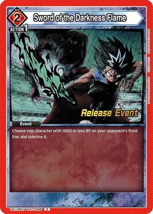 Image of Sword of the Darkness Flame (UE13BT/YYH-1-096) - UE13BT Yu Yu Hakusho Ghost Files Release Event Cards