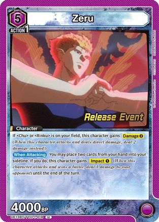 Image of Zeru (UE13BT/YYH-1-018) - UE13BT Yu Yu Hakusho Ghost Files Release Event Cards