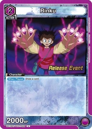 Image of Rinku (UE13BT/YYH-1-028) - UE13BT Yu Yu Hakusho Ghost Files Release Event Cards